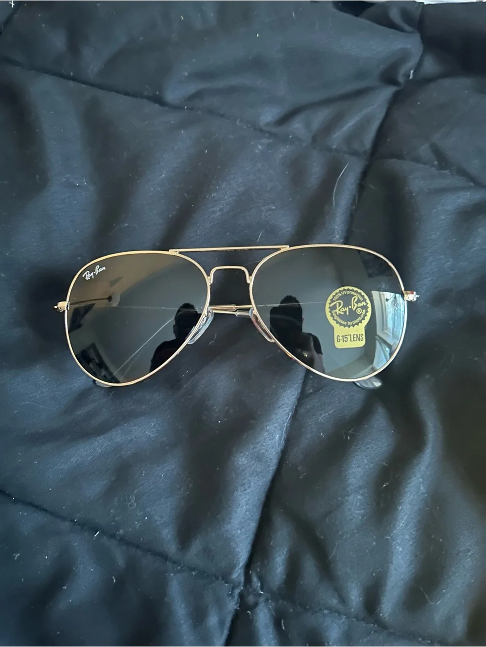 Ray-Ban Aviator Pilot 🧑‍✈️ Sunglasses - RB3025 Gold Frame with Black Lenses